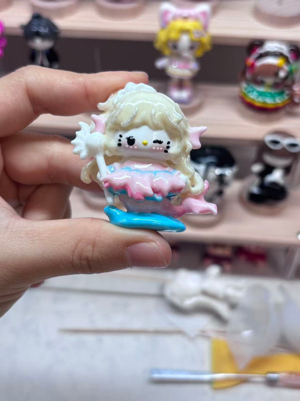 painting bead, handmade The Little Mermaid girl